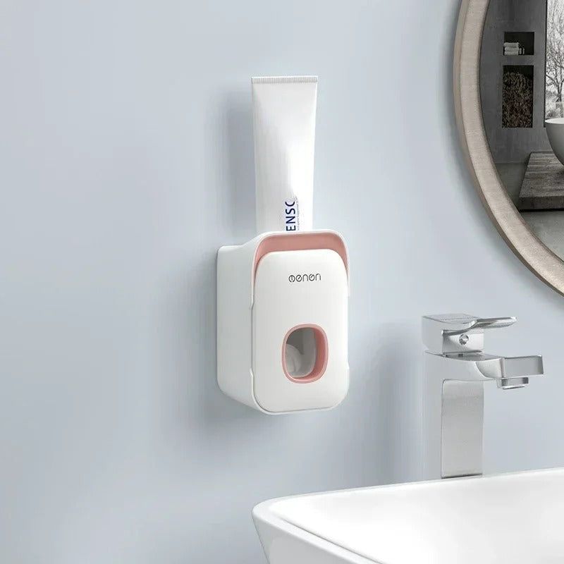 Automatic Toothpaste Dispenser With Toothbrush Holder Integration