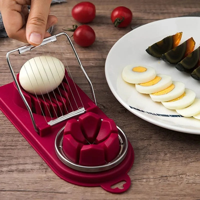 Multi-Function Egg Slicer – Stainless Steel Food Cutter & Shaper