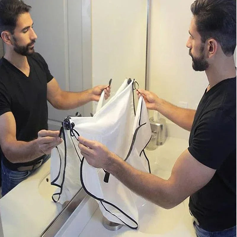 Men's Beard Organizer & Hairdressing Cape