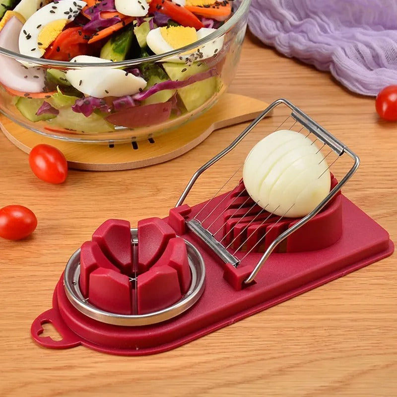 Multi-Function Egg Slicer – Stainless Steel Food Cutter & Shaper