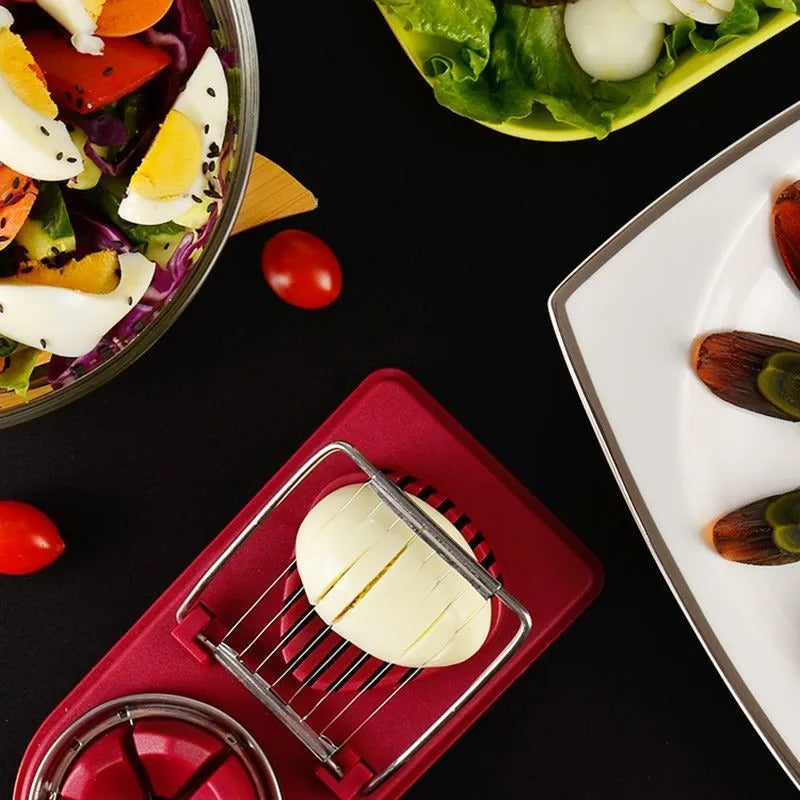 Multi-Function Egg Slicer – Stainless Steel Food Cutter & Shaper
