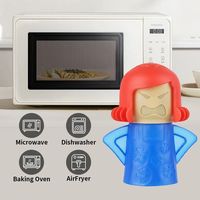 Angry Mama Microwave Steam Cleaner – Cute Odor & Stain Remover