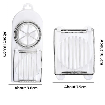 Multi-Function Egg Slicer – Stainless Steel Food Cutter & Shaper