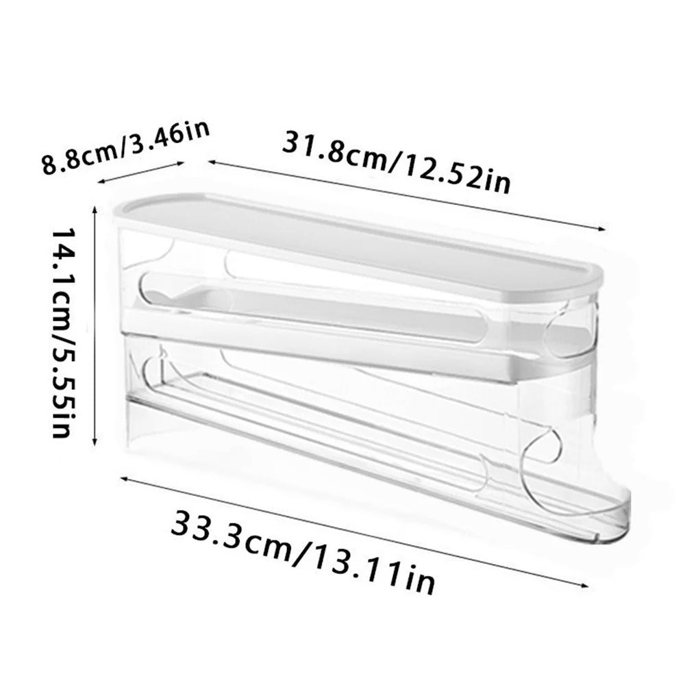 Auto-Rolling Egg Dispenser for Refrigerator – Space-Saving Organizer