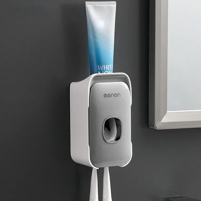 Automatic Toothpaste Dispenser With Toothbrush Holder Integration
